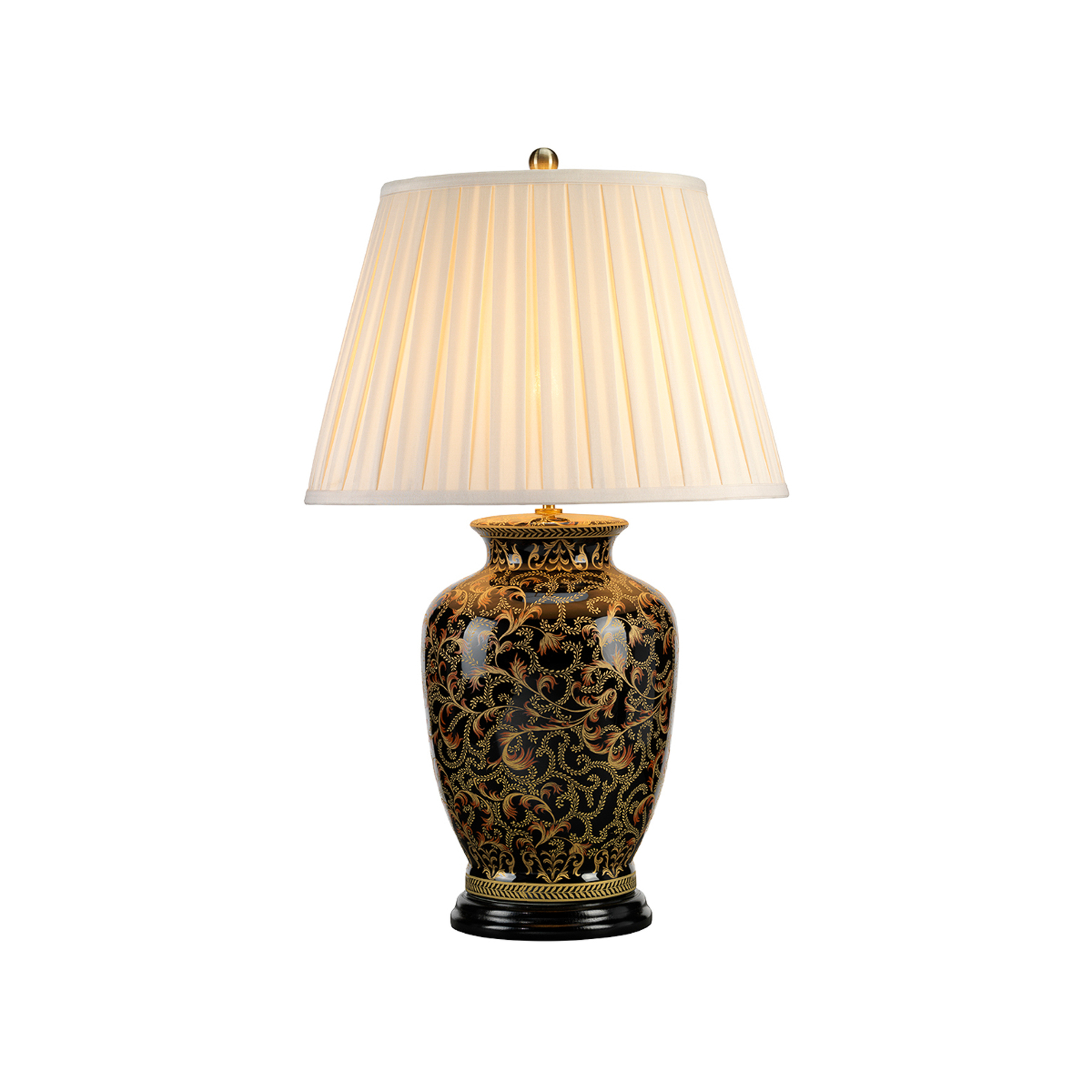 Morris table lamp with porcelain base