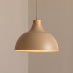 Cap Hängeleuchte, sandfarben, Metall, Ø 34 cm, E27