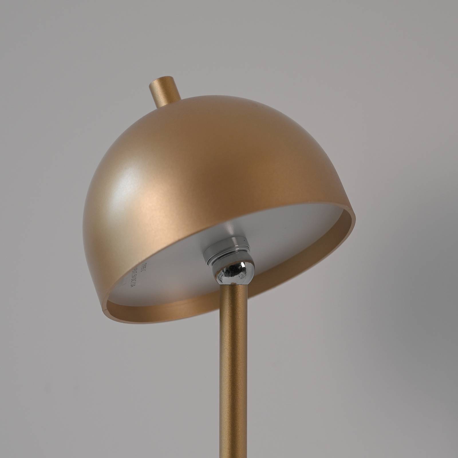 Schöner Wohnen lampa stołowa LED z akumulatorem Bellies, złota, IP54