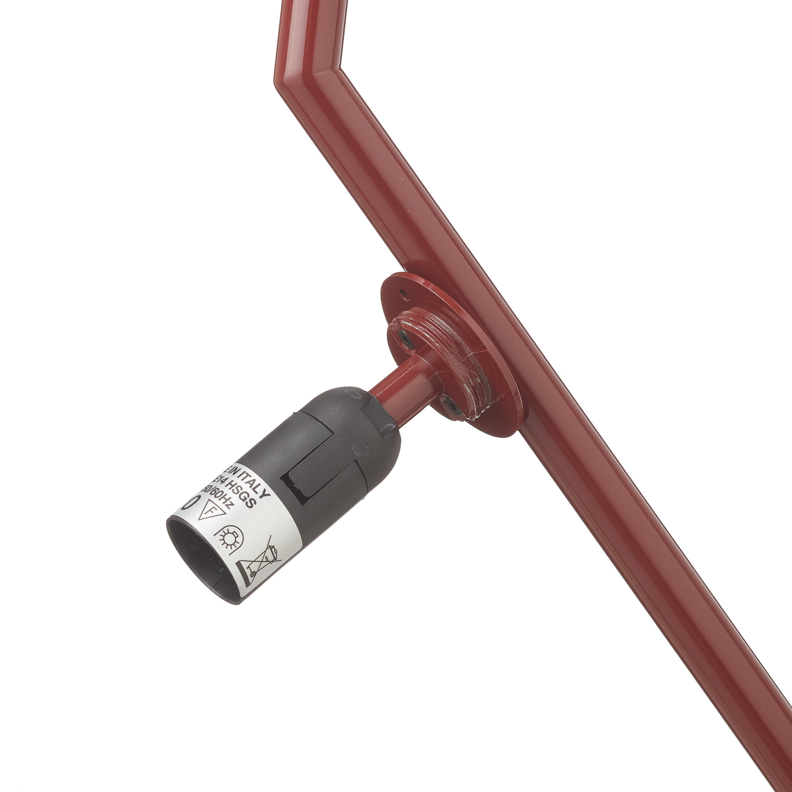 FLOS IC S1 designer-hänglampa, röd Ø 20 cm