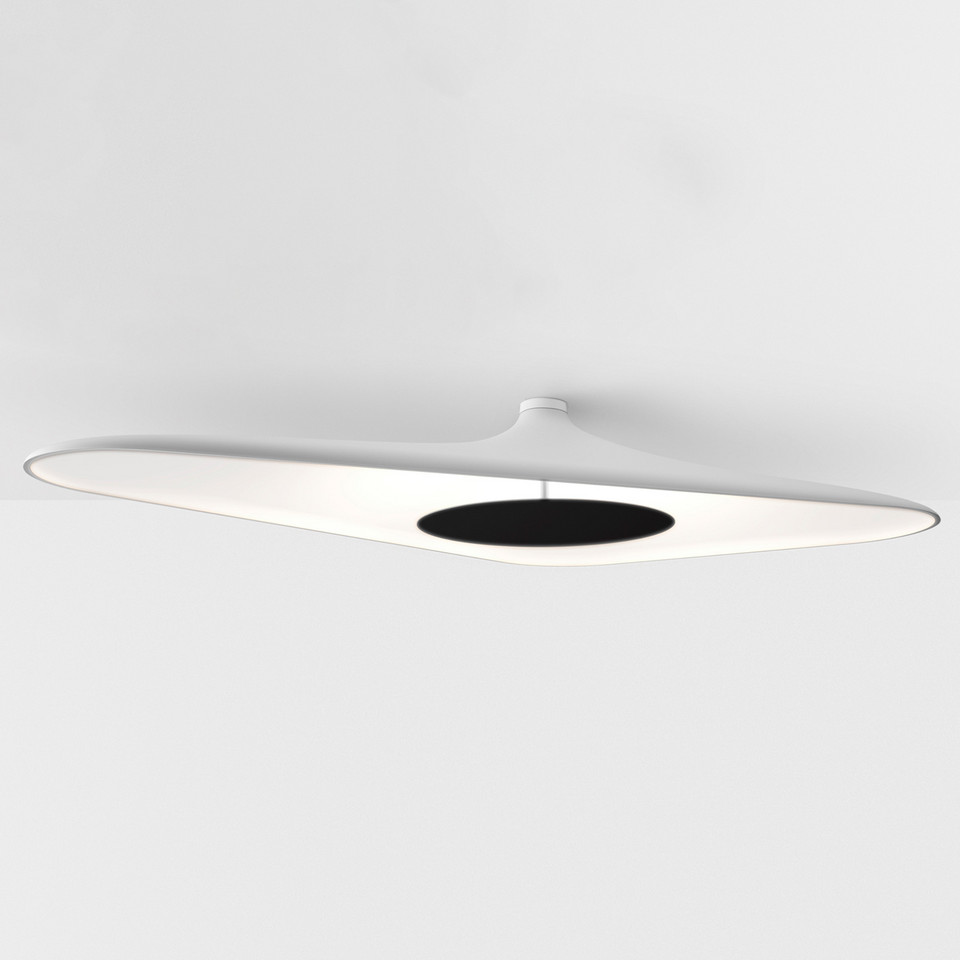 Luceplan Soleil Noir Plafond H18, vit från Luceplan