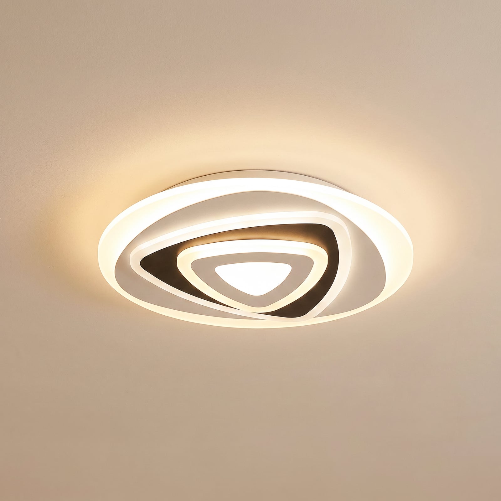 Rebeka LED Plafondlamp White/Anthracite - Lindby