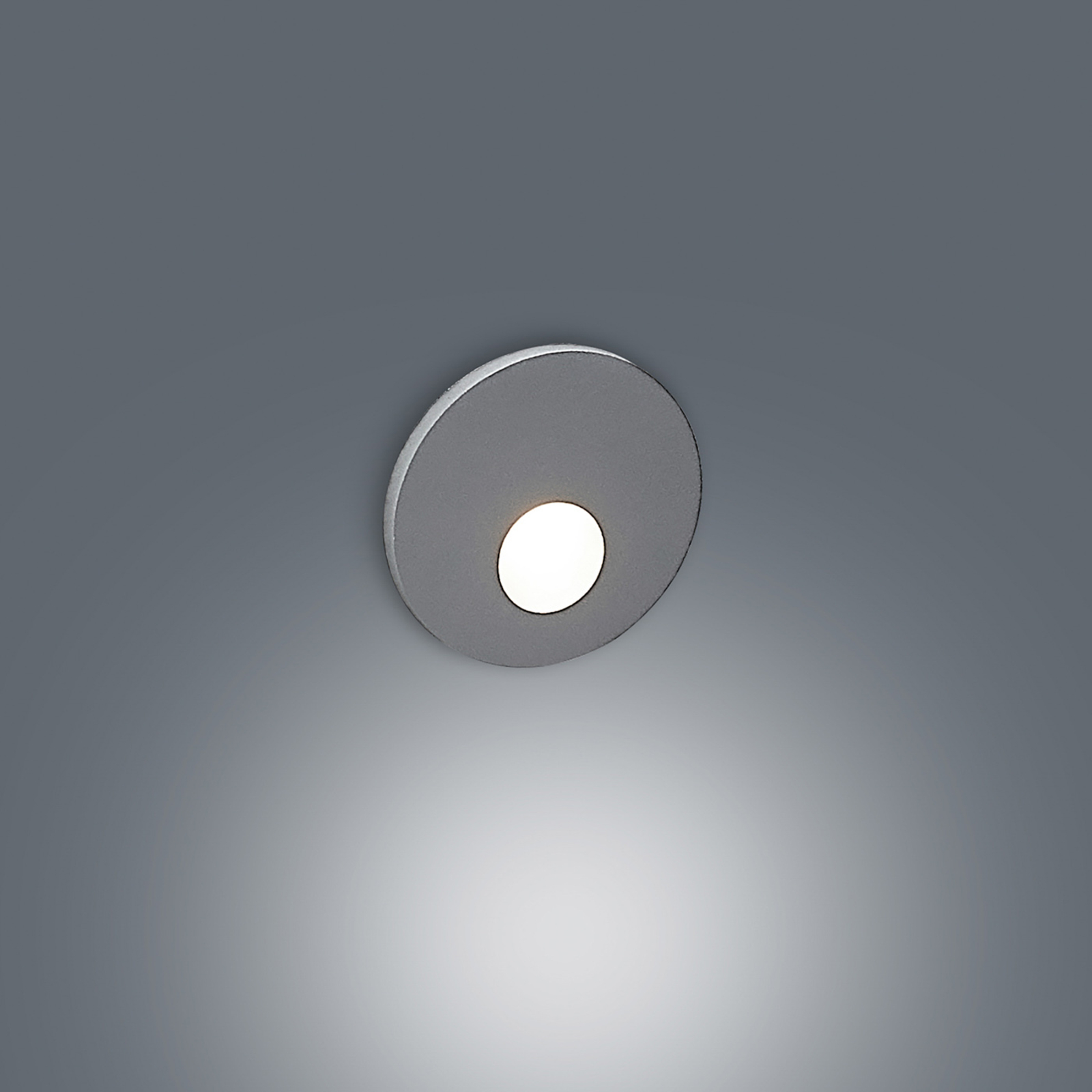 Arcchio Vexi LED-Einbaulampe, rund, silbergrau