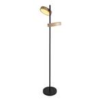 LED-golvlampa Tessa svart/beige 165 cm Touchdim CCT 2 lampor.