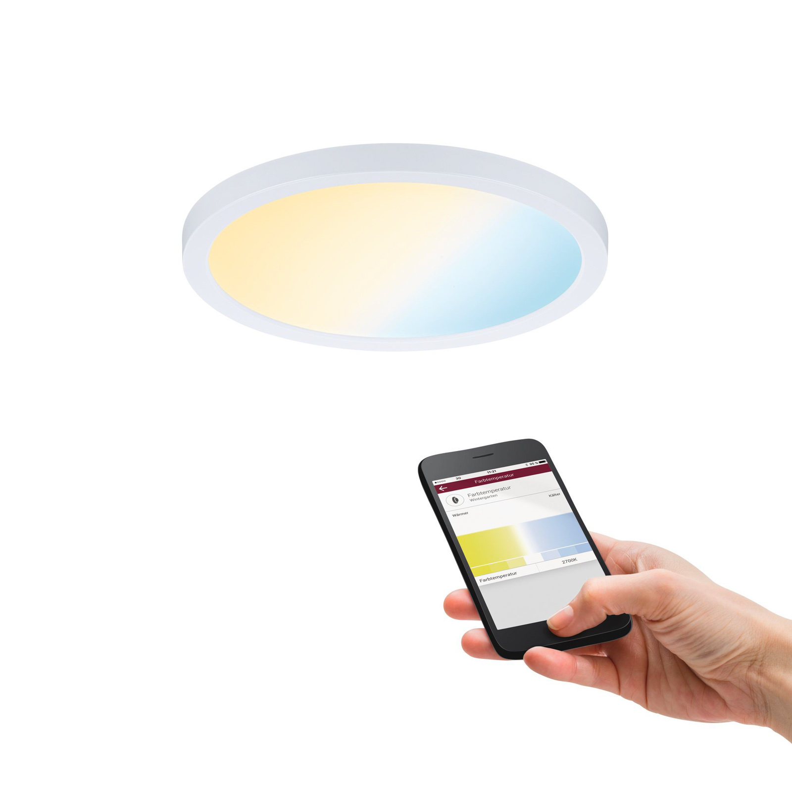 Paulmann LED-Panel Areo ZigBee CCT rund
