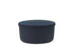 Hide Storage Pouf Large Steel Blue - Normann Copenhagen