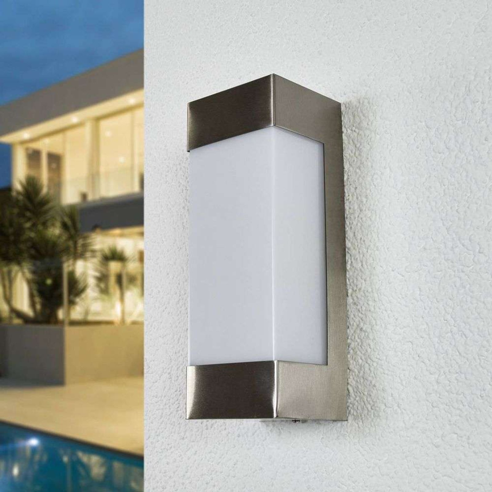 Severina LED Aplica de Exterior Stainless Steel/White - Lindby