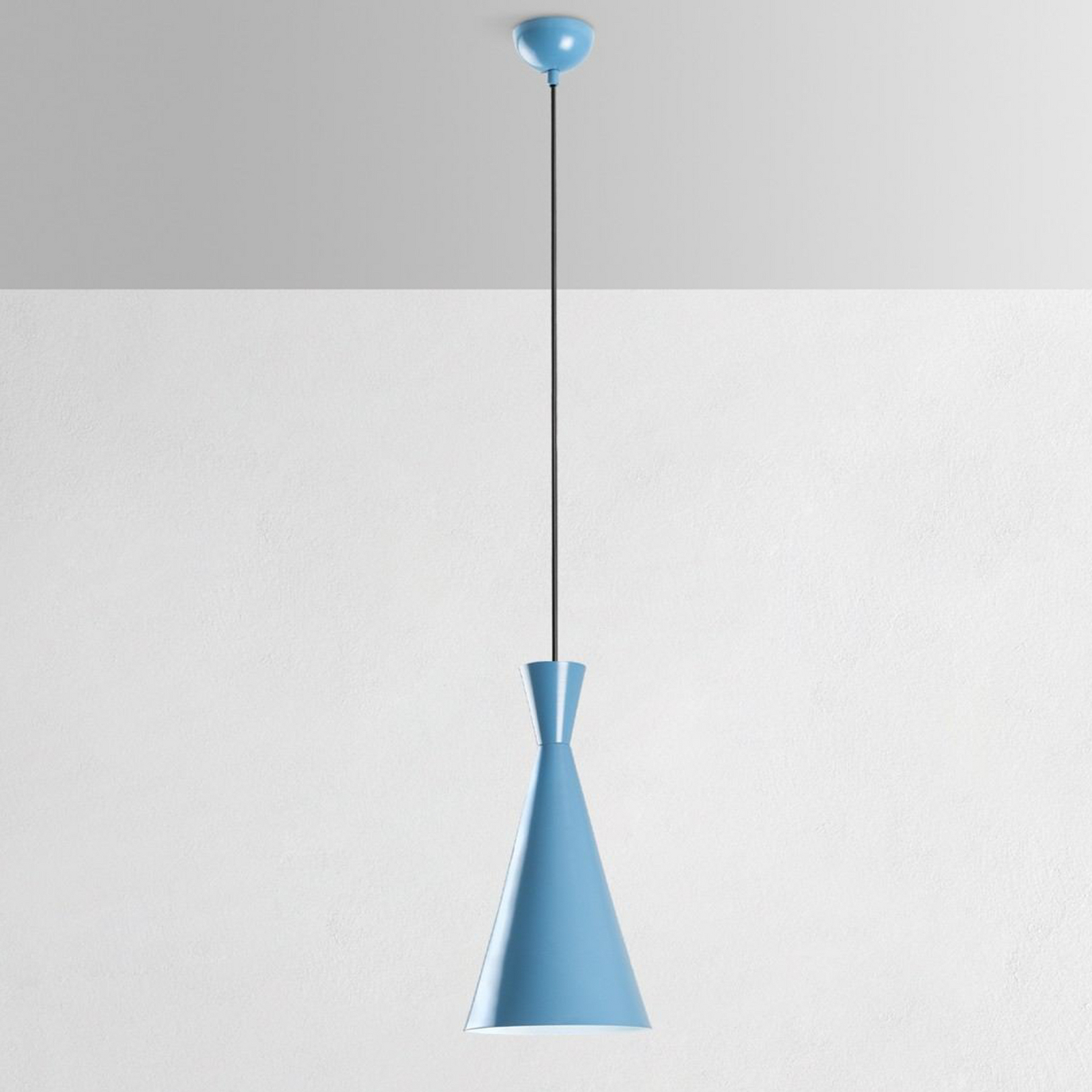 Lampa suspendată Tom, albastru deschis, metal, Ø 19 cm, E27
