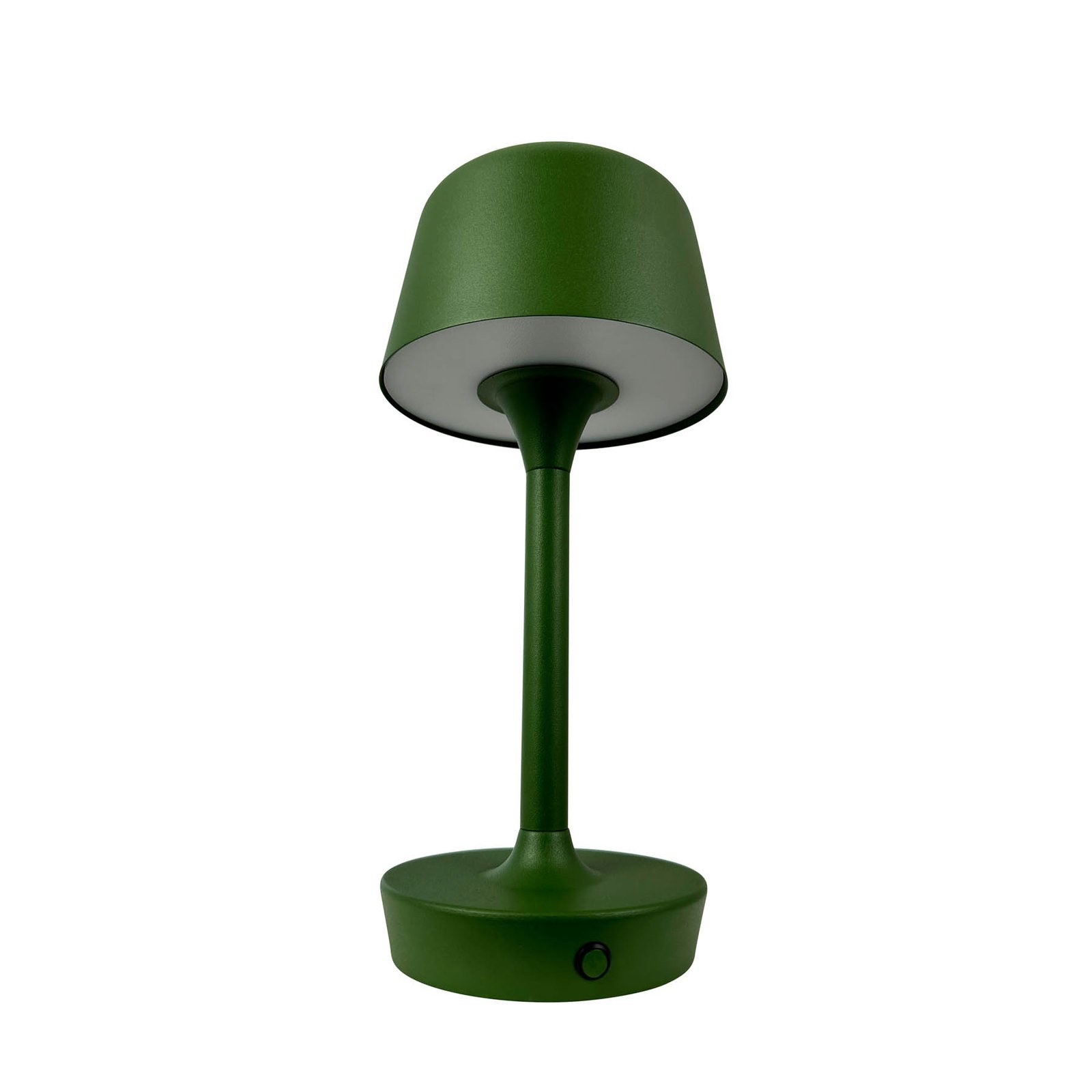 Dyberg Larsen Lampe à poser LED rechargeable Flow, vert, hauteur 25 cm