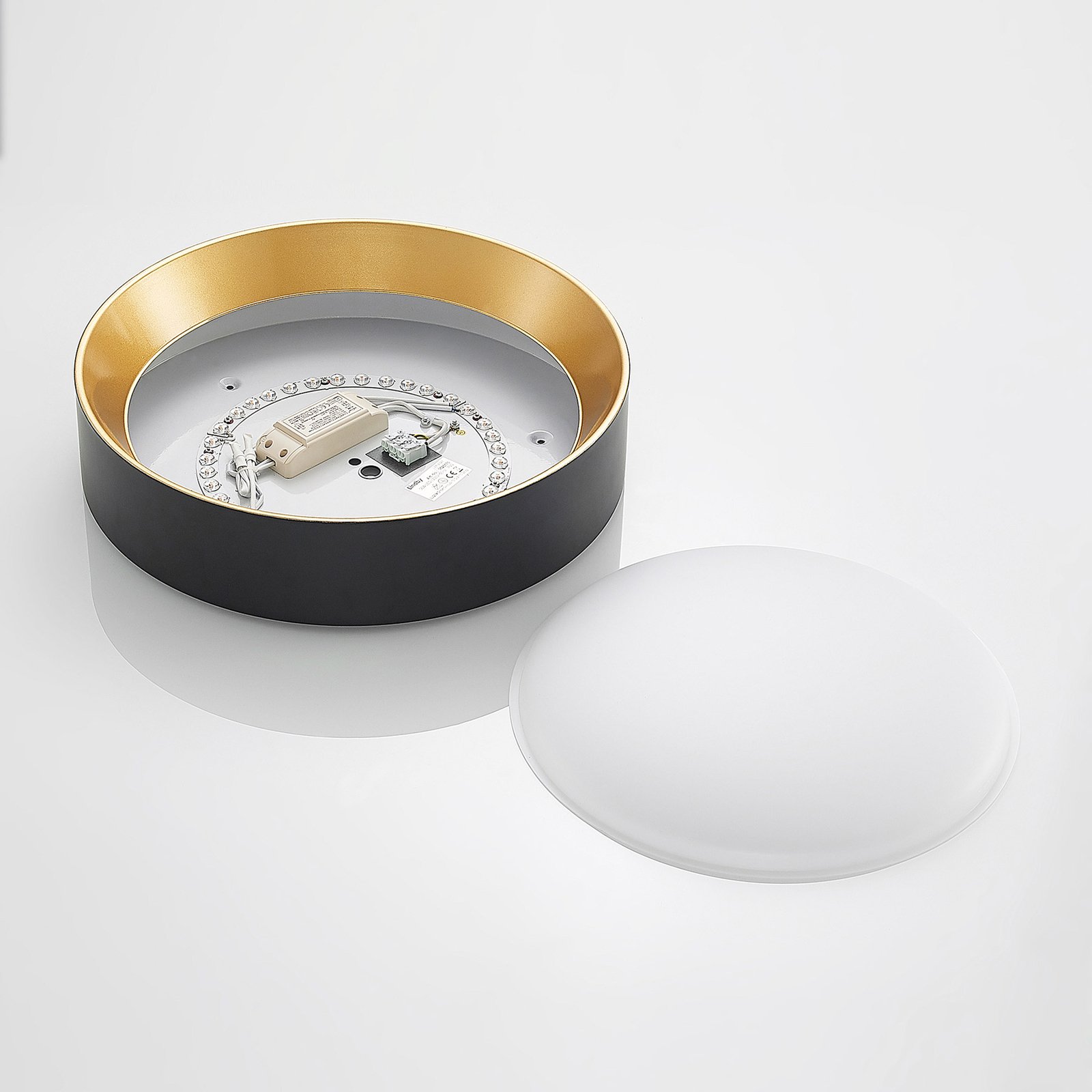 Kambia LED Stropní Lampa Ø45 Black/Gold - Lindby