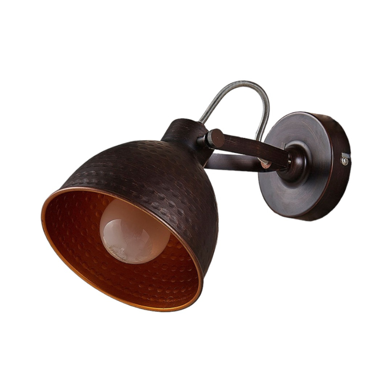 Mirielle Vegglampe Antique Brown/Orange - Lindby