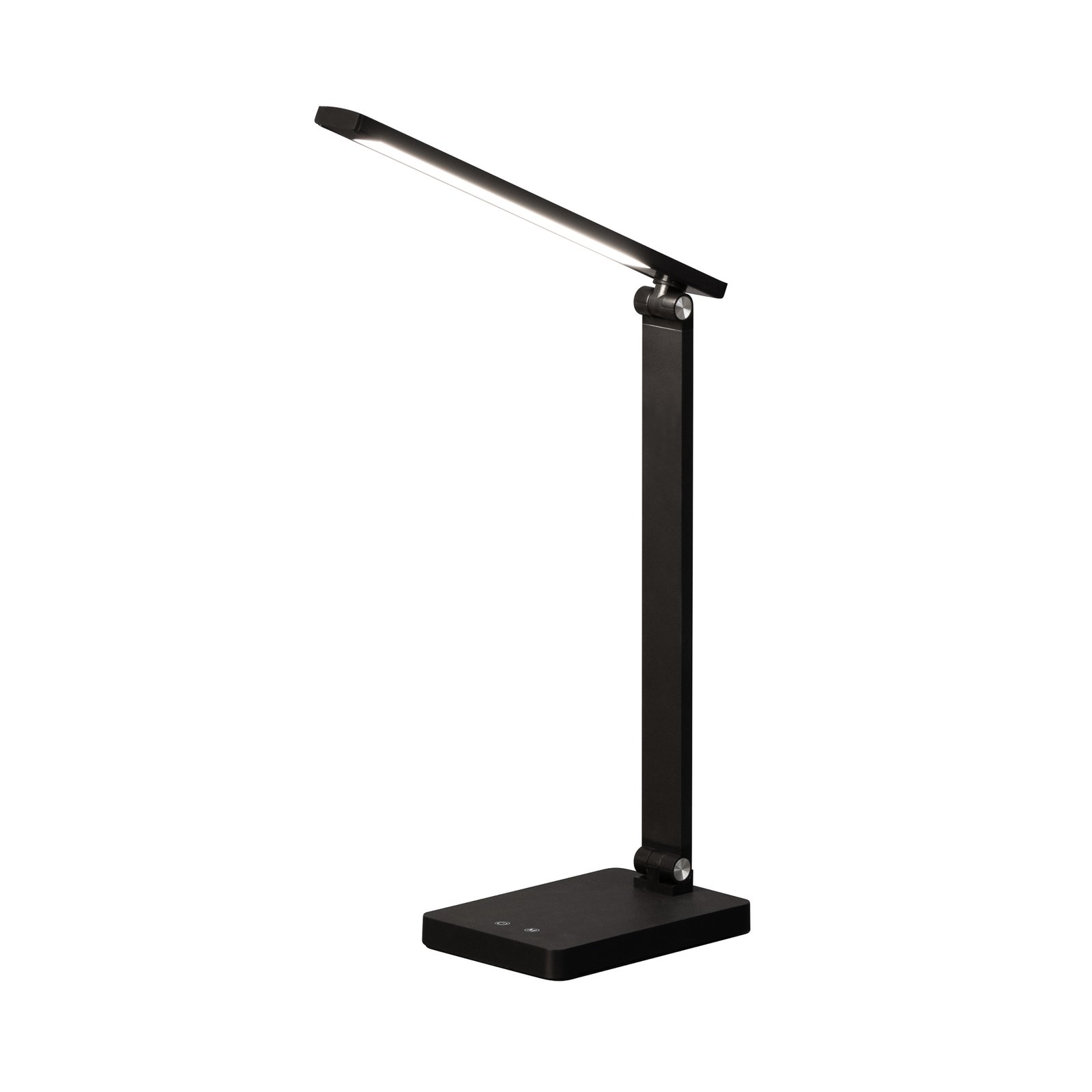 Ole LED rechargeable office desk lamp, black, sensor, dimmable, CCT