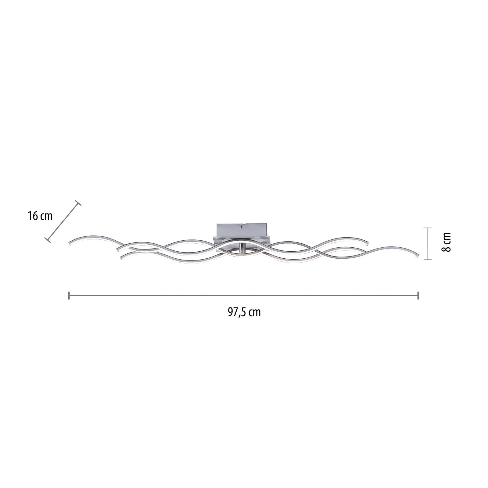 Lampa sufitowa LED Wav 3000K 97,5x16cm stalowa