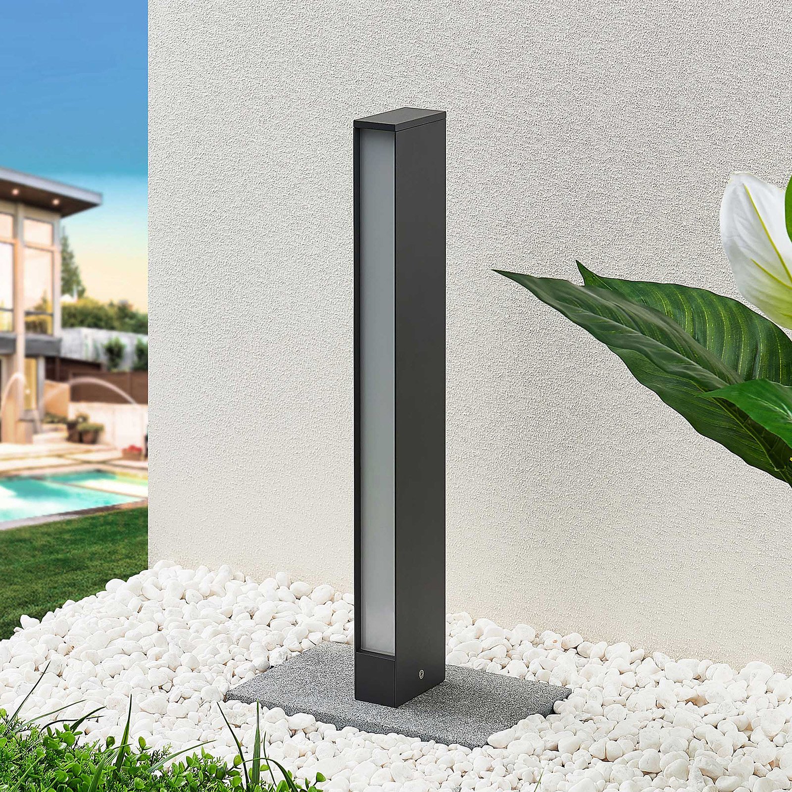 Lirka 1 Utendørs Hage Lampe Dark Grey/White - Lucande