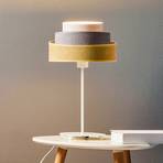 Bordlampe Pastell Trio gul/grå/lysegrå H 50 cm