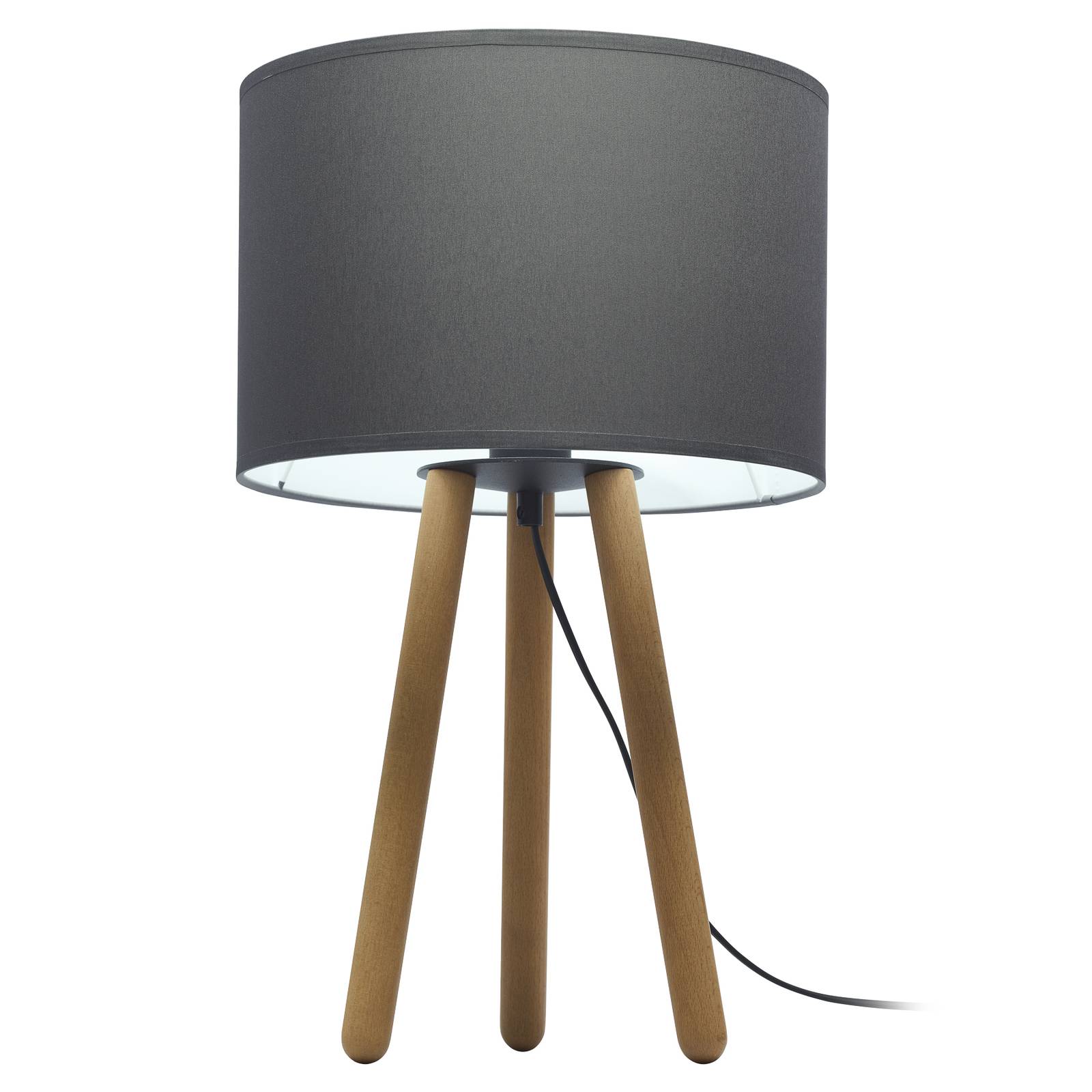 Bordslampa Tokyo, trebent av, träbok/grafit