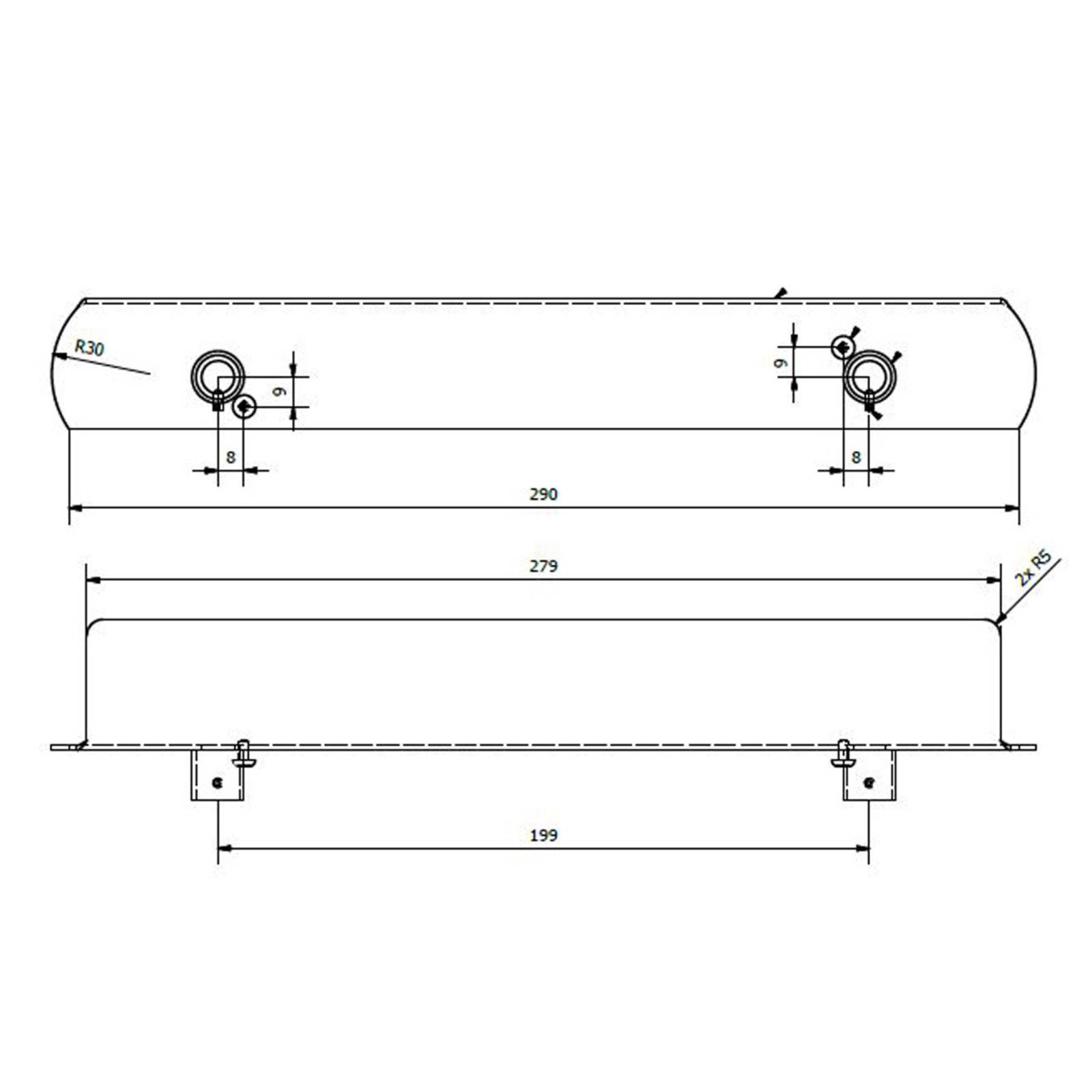 B-Safety Pendelsett for nødlampe E-LUX-standard