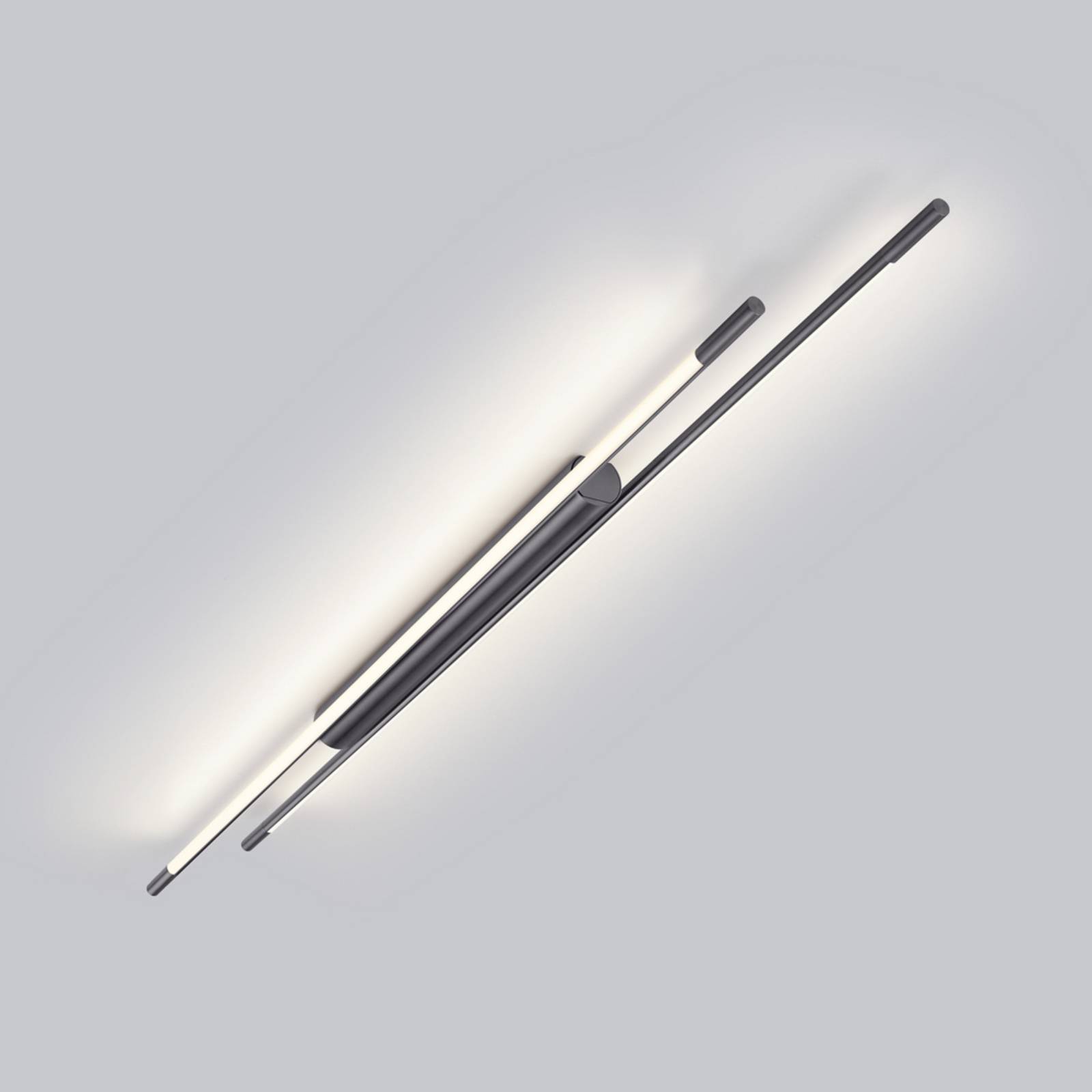 Helestra LED-Deckenlampe LEDA, titangrau, 150 cm, dimmbar günstig online kaufen