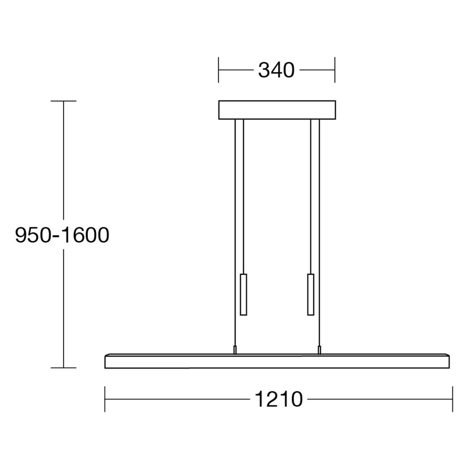 HerzBlut Leonora LED hanging light Down Klick&Dim