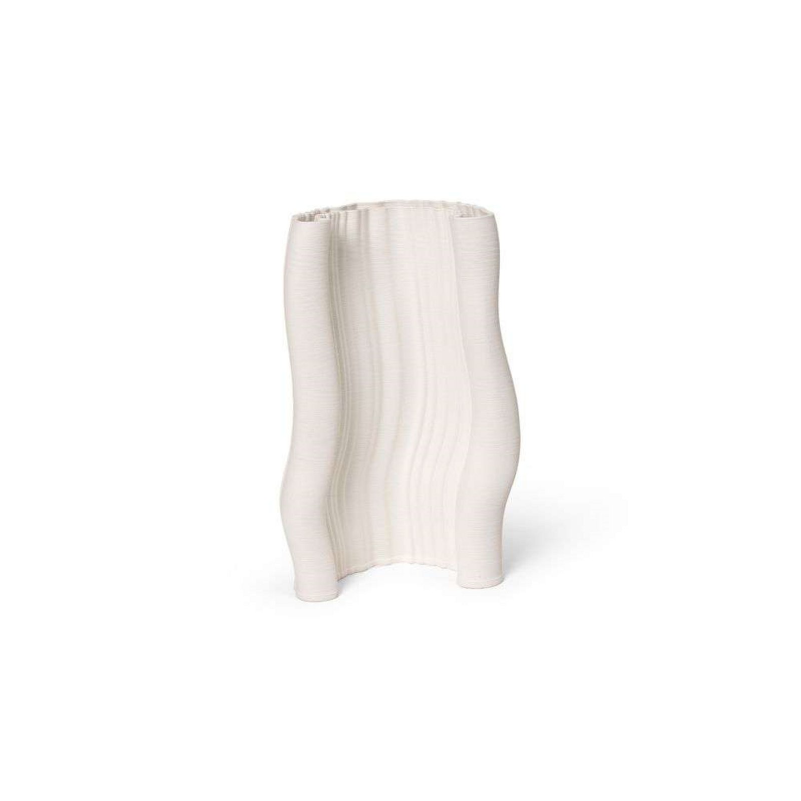 Moire Vase Off-White - Ferm Living