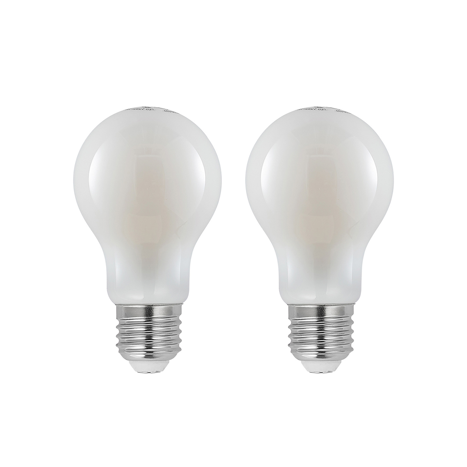 LED-Lampe E27 4W 2.700K dimmbar, opal 2er-Set