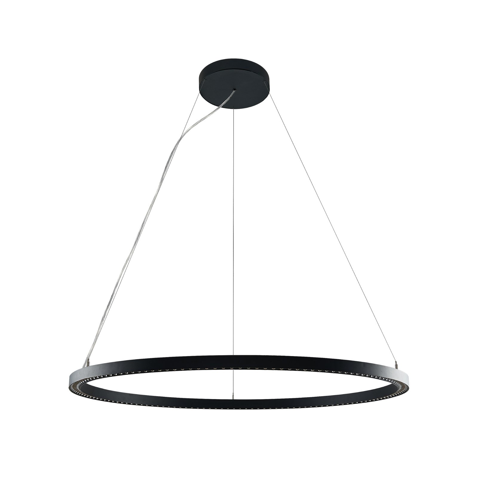 Molto Luce lampa wisząca LED Perfora Pro, czarna, Ø 120,5 cm