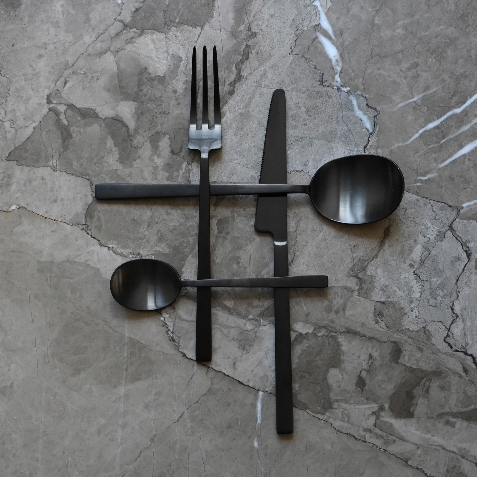 Zestaw sztućców Kogei, czarny, zestaw 24 sztuki – 101 Copenhagen