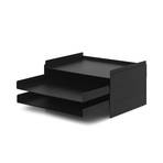 ferm LIVING Organizér 2x2, černý, železný, 13 cm, stohovatelný