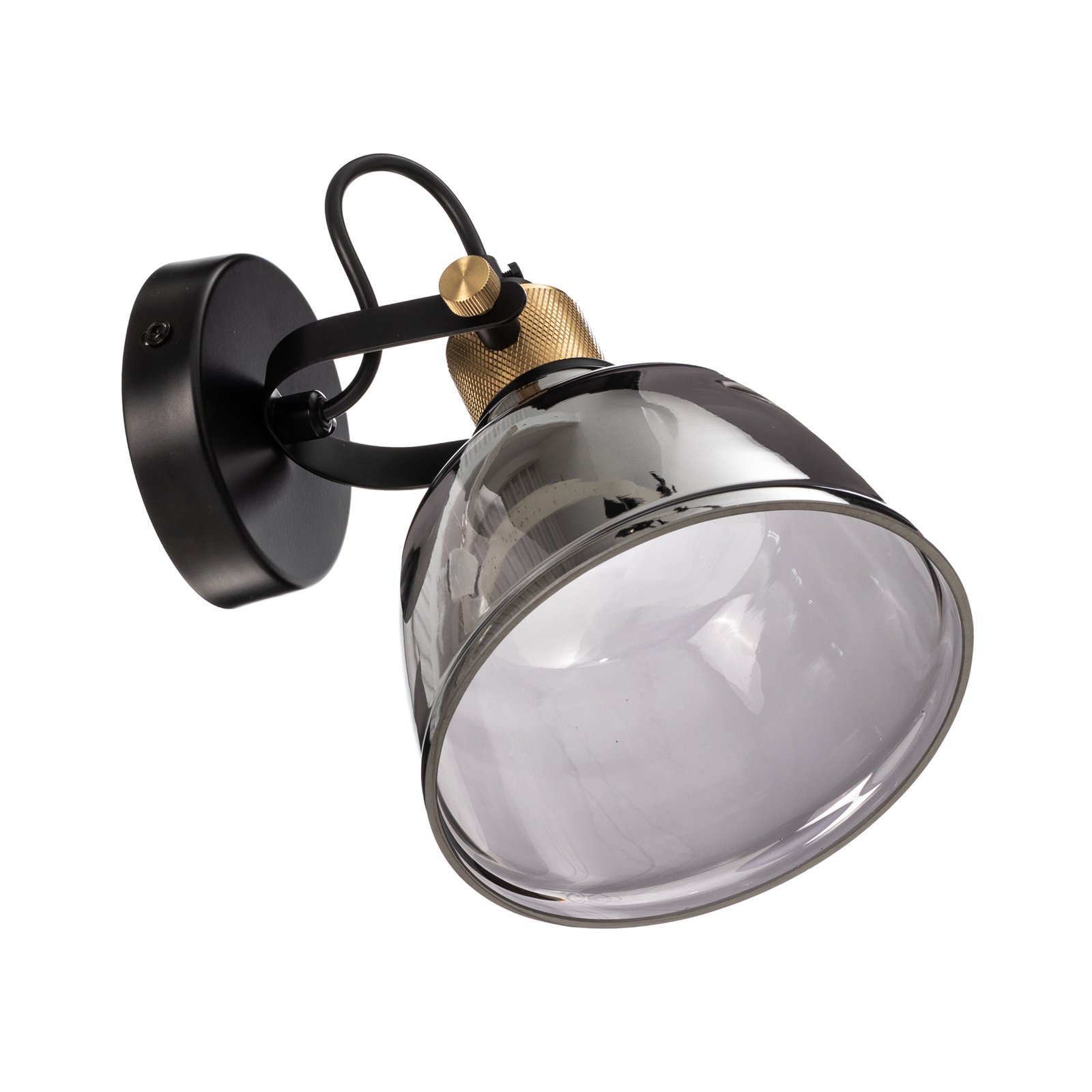 Amalfi væglampe med metalliseret glas, sølv