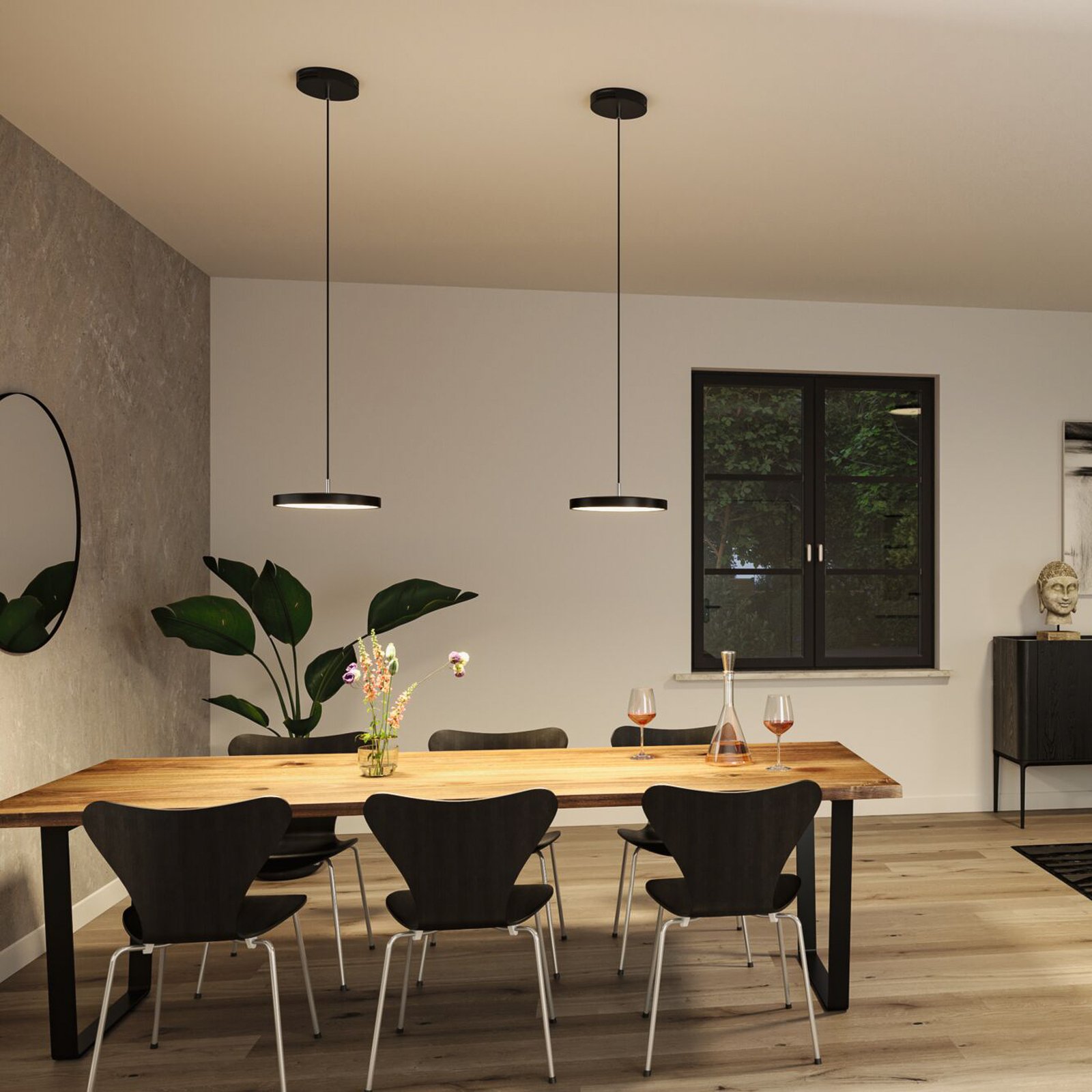 Hildor LED-Pendelleuchte schwarz ZigBee - Paulmann