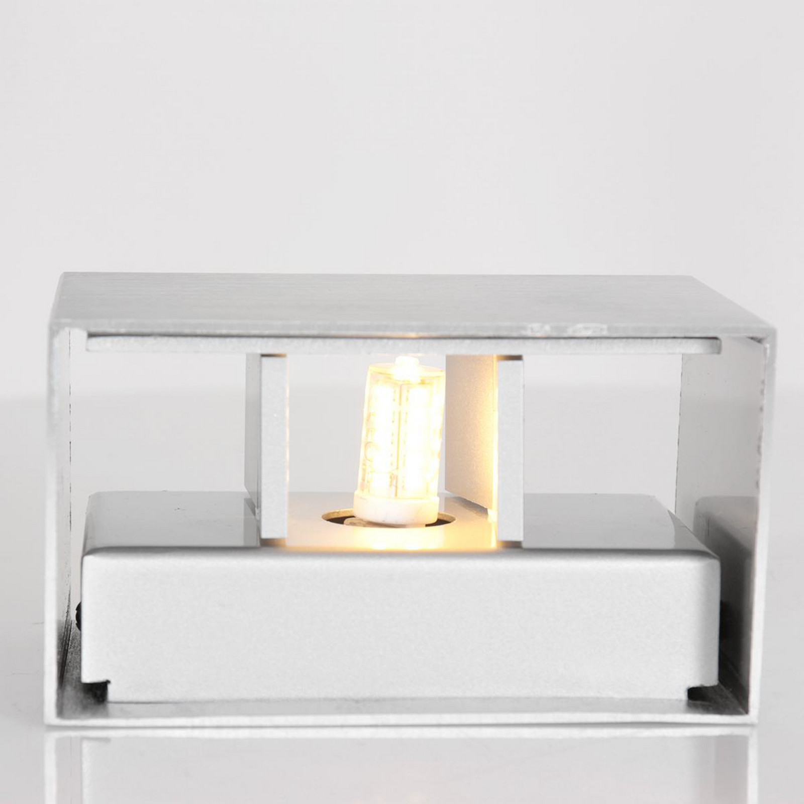 Steinhauer Aplică de perete LED Muro 3365 gri oțel unghiulară G9 2.700 K - Camera de zi / sufragerie - Modern - Metal