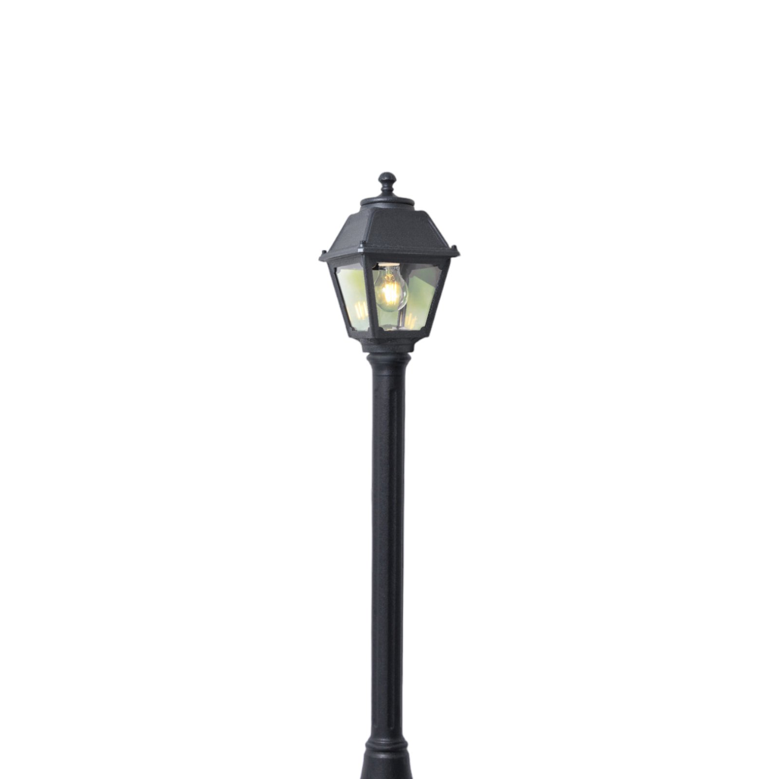 Mizar/Mary vägledningslampa, svart, genomskinligt lock, 2 700 K