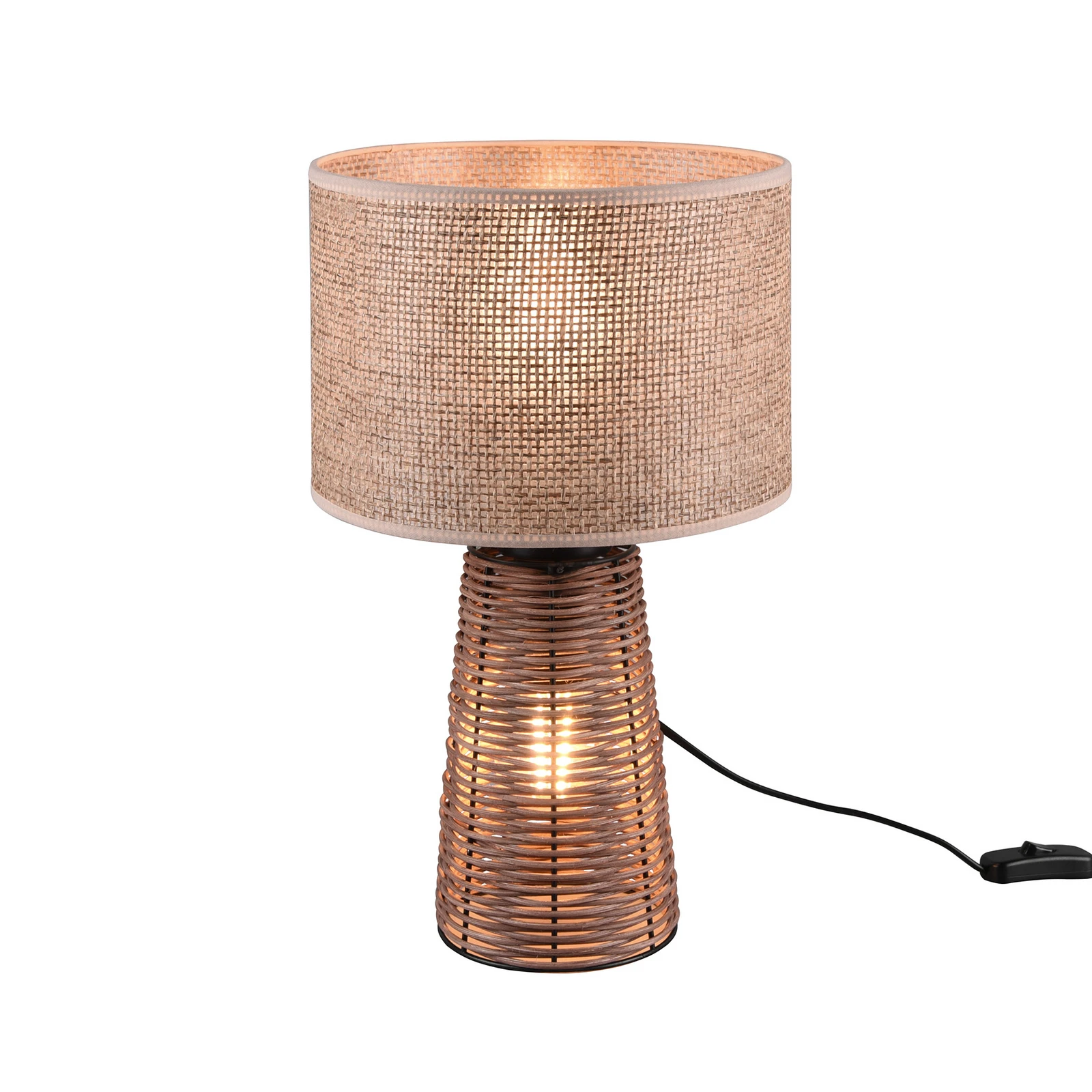 Tafellamp Straw van rotan