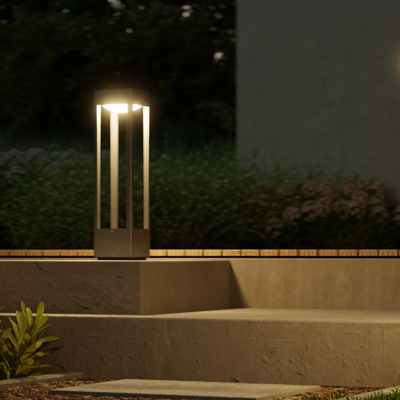 STEINEL LED-põrandavalgusti Stela C510, antratsiit, IP65, RGBWW STEINEL LED-põrandavalgusti Stela C510, antratsiit, IP65, RGBWW