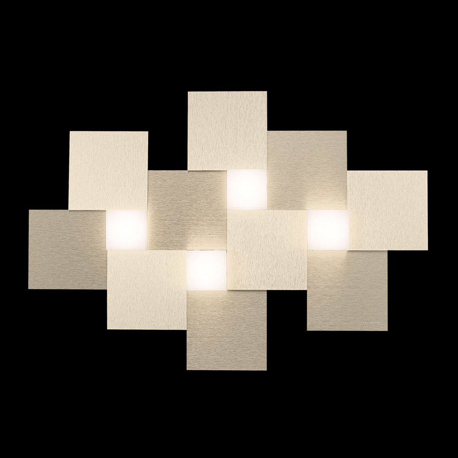 GROSSMANN Creo LED ceiling light 4-bulb 55 x 38.5 cm
