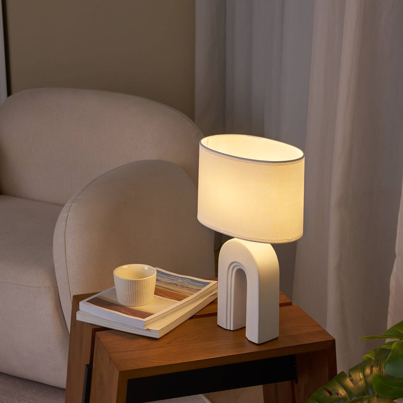 Photos - Desk Lamp Pauleen Glow of Purity table lamp, white/beige 