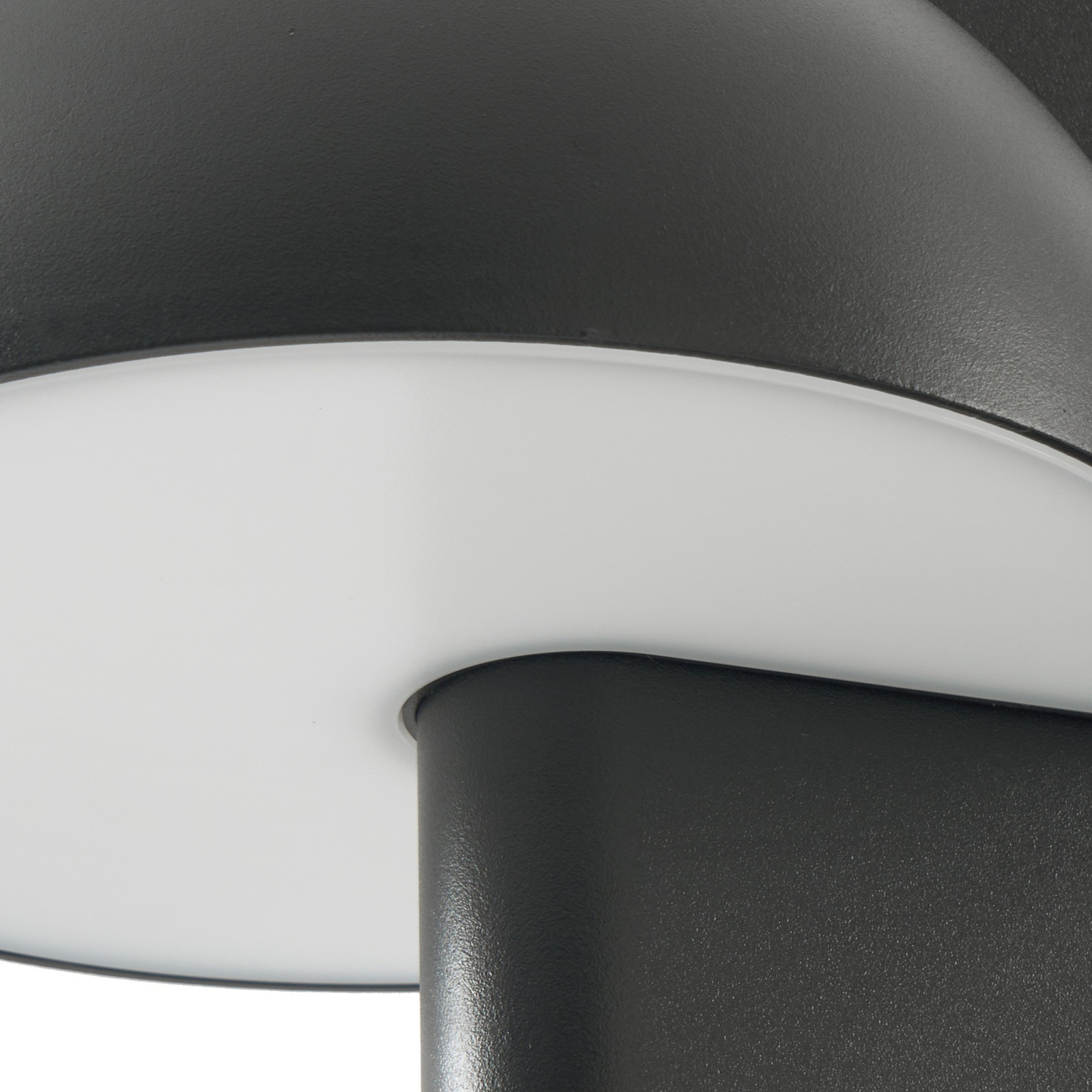 Candeeiro de caminho LED Lucande Velira, preta, 77 cm, 1 lâmpada, IP44