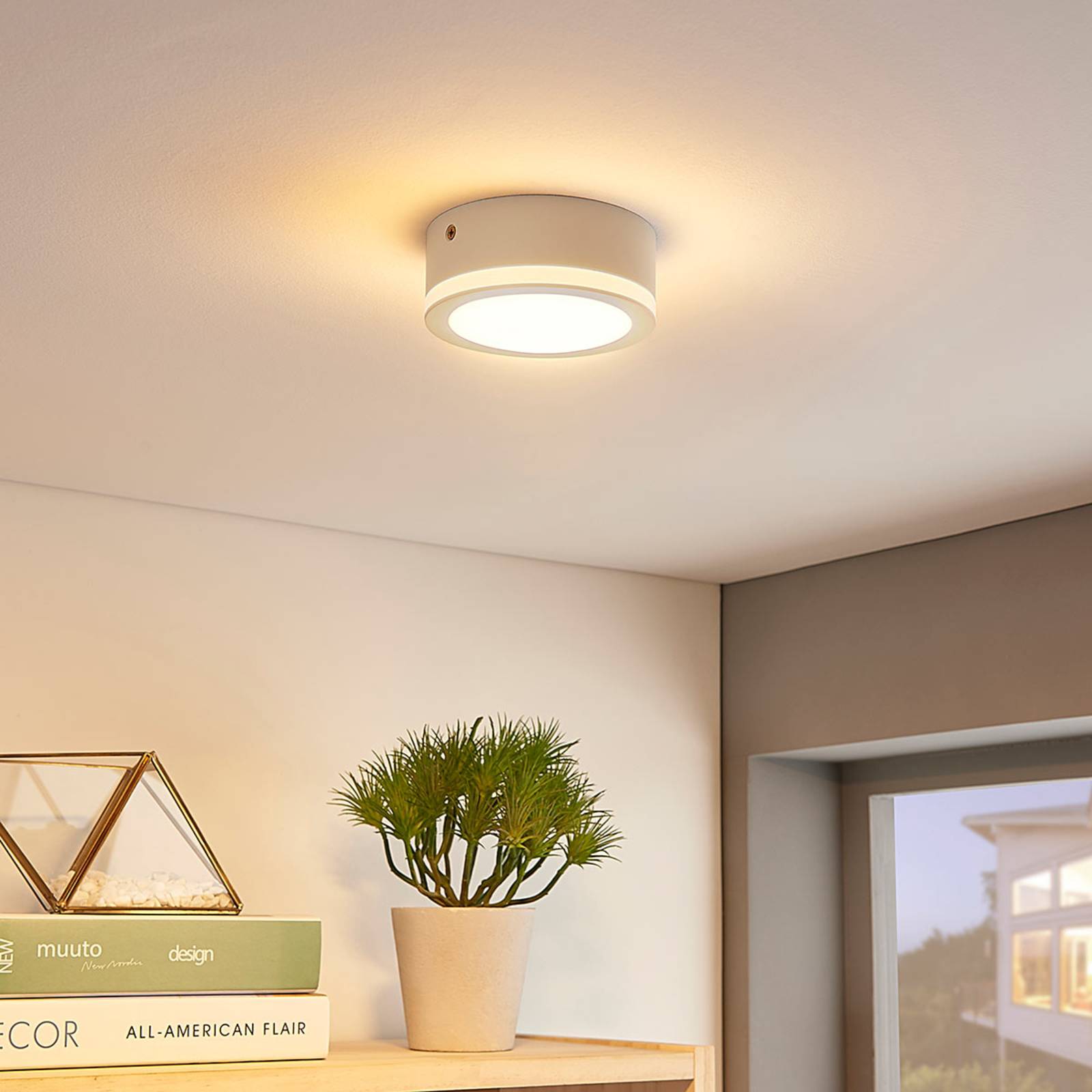 Arcchio Plafonnier LED Quirina simple et rond