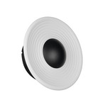 LED sienas lampa „Sirena“, balta, Ø 20 cm, stikls, CCT