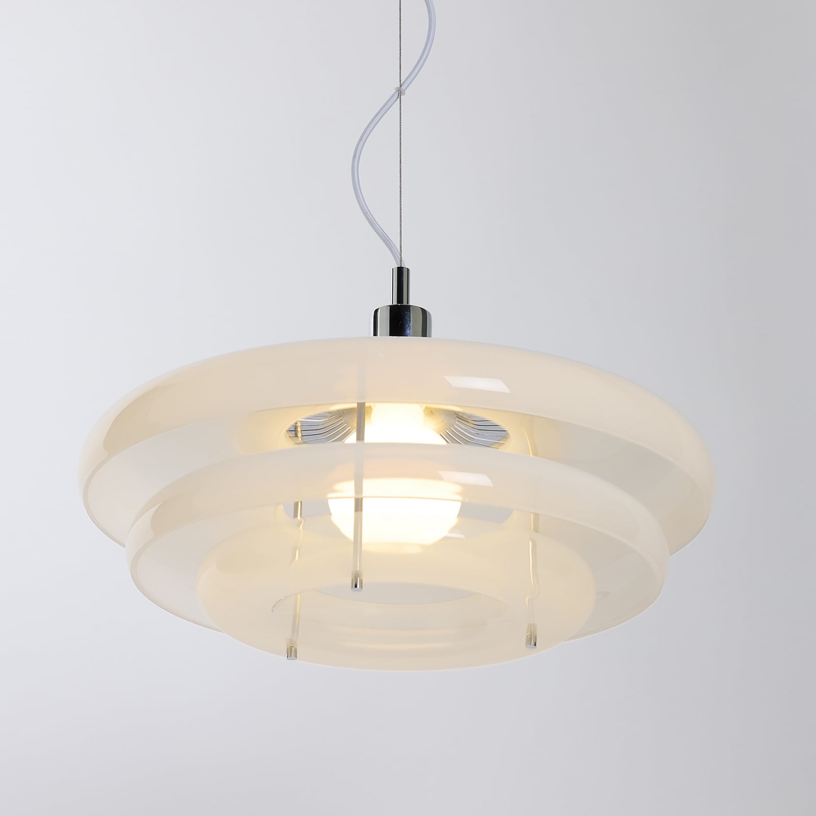 Lampada a sospensione Sunset Ø 45 cm, bianco nebbia - MARKET SET