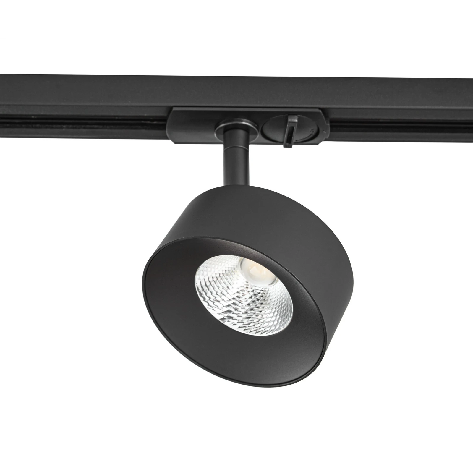 Reflektor szynowy LED Lindby Linaro, czarny, Ø 9,5 cm, 3000 K