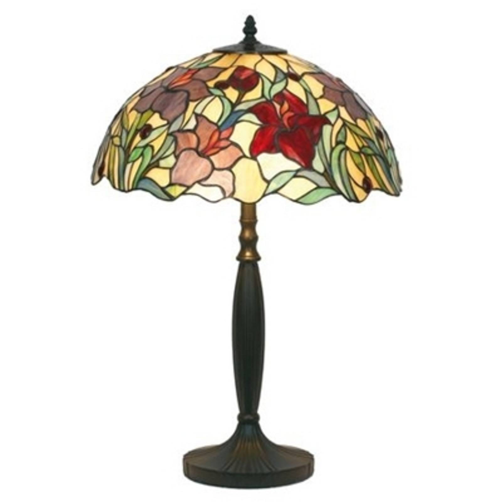 Image of Artistar Lampada da tavolo floreale ATHINA, fatta a mano 62 cm