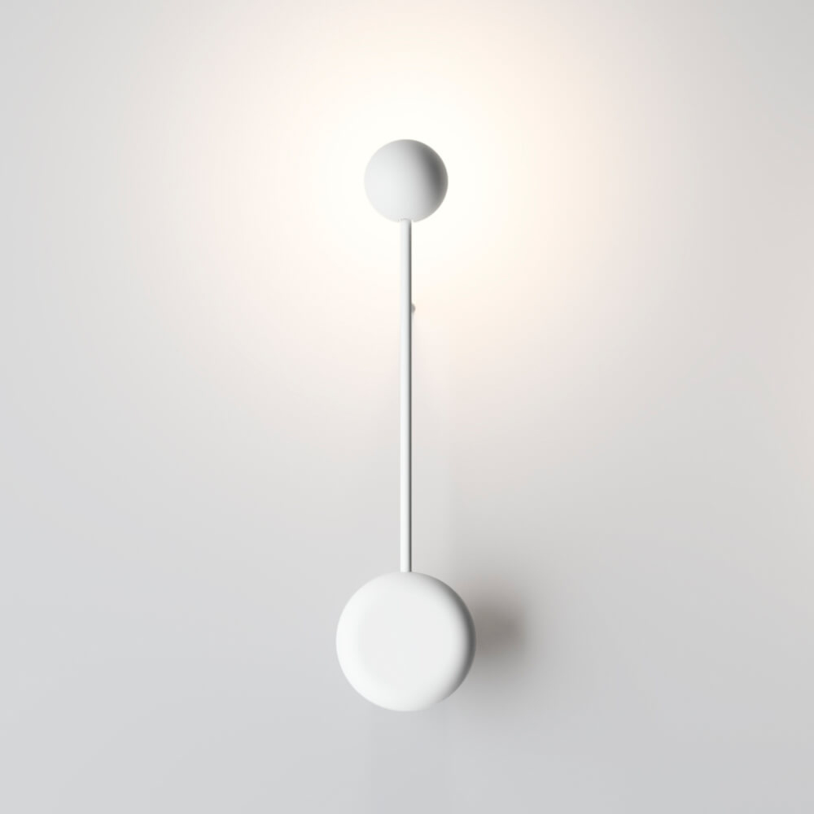 Lámpara de pared LED Pin en blanco