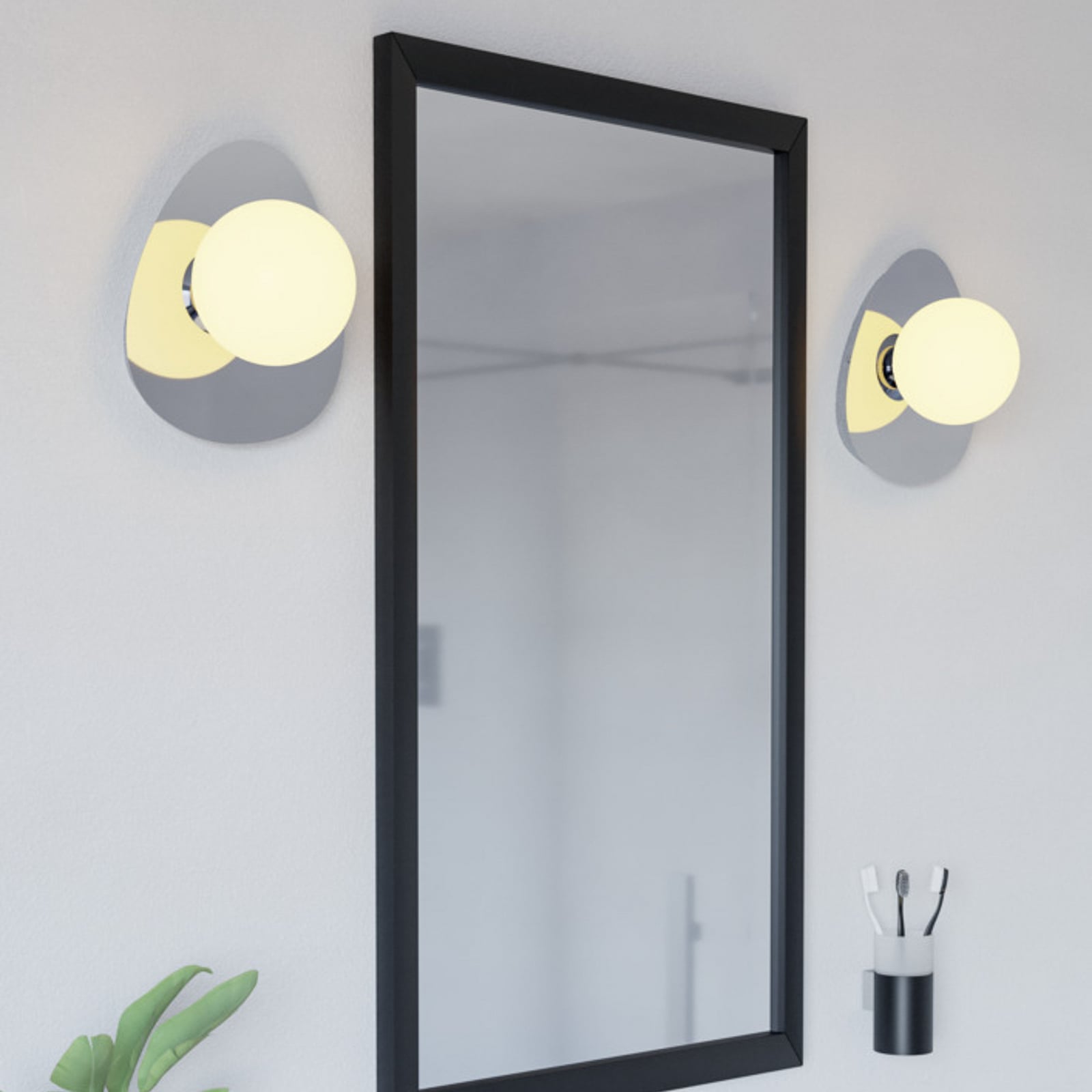 EGLO plafondlamp CASTROVIDO chroom 24 cm, 1-lamp, IP44 G9-LED