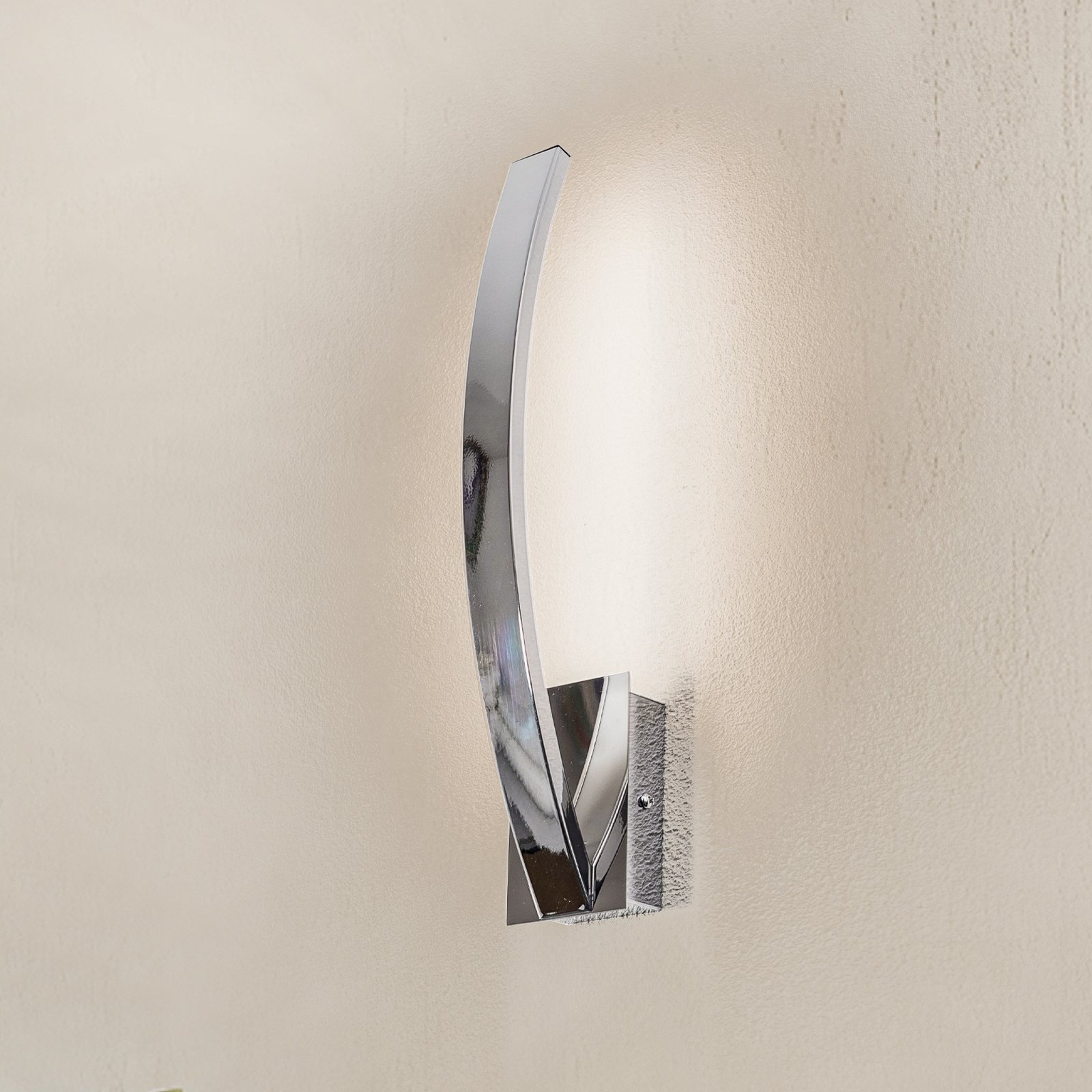 Applique LED Umbra luce indiretta cromo