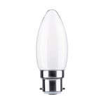 Paulmann-LED-kynttilälamppu B22d 4,7W 2700K opaali