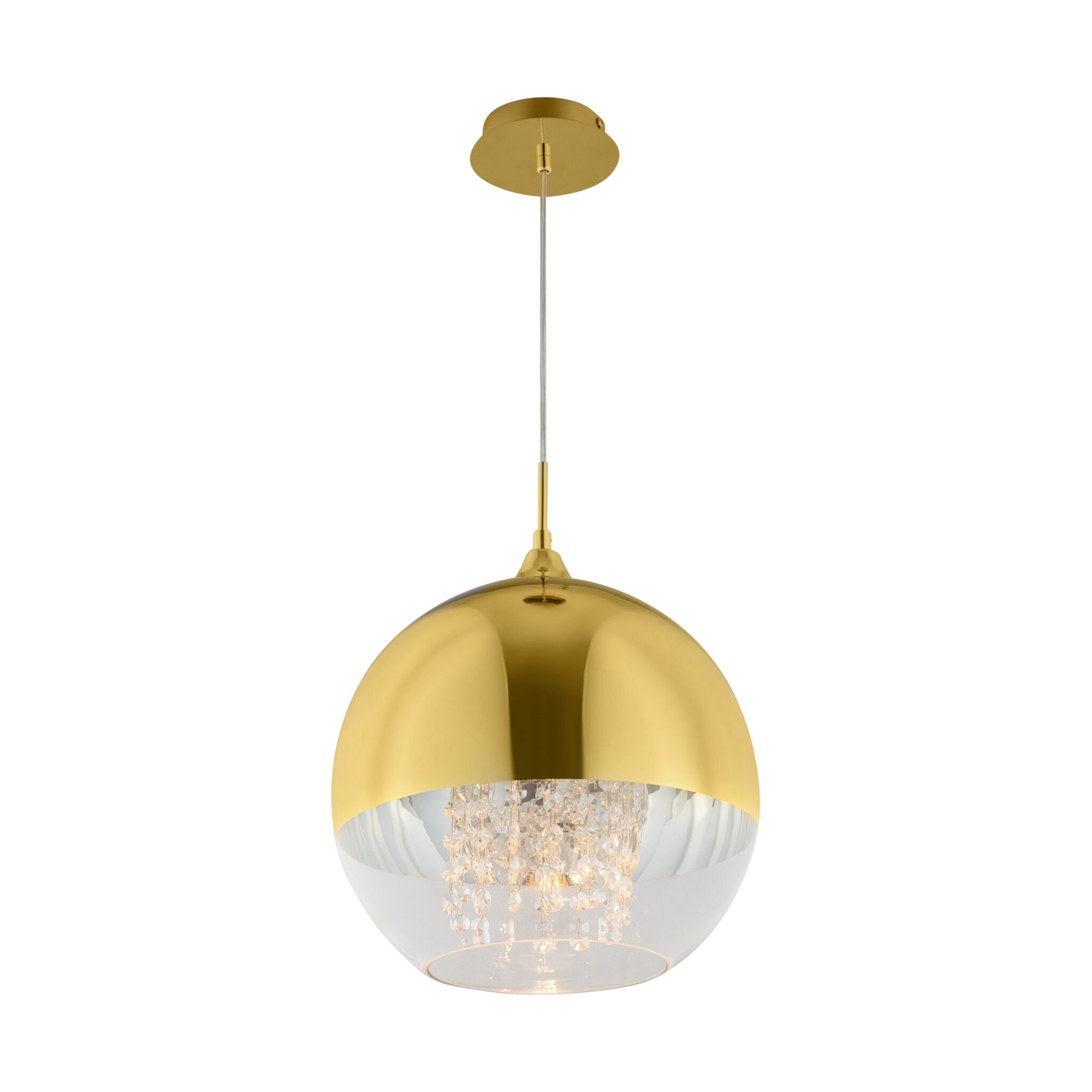 Maytoni Fermi κρεμαστό φωτιστικό, μονόφωτο, χρυσό, Ø 30cm