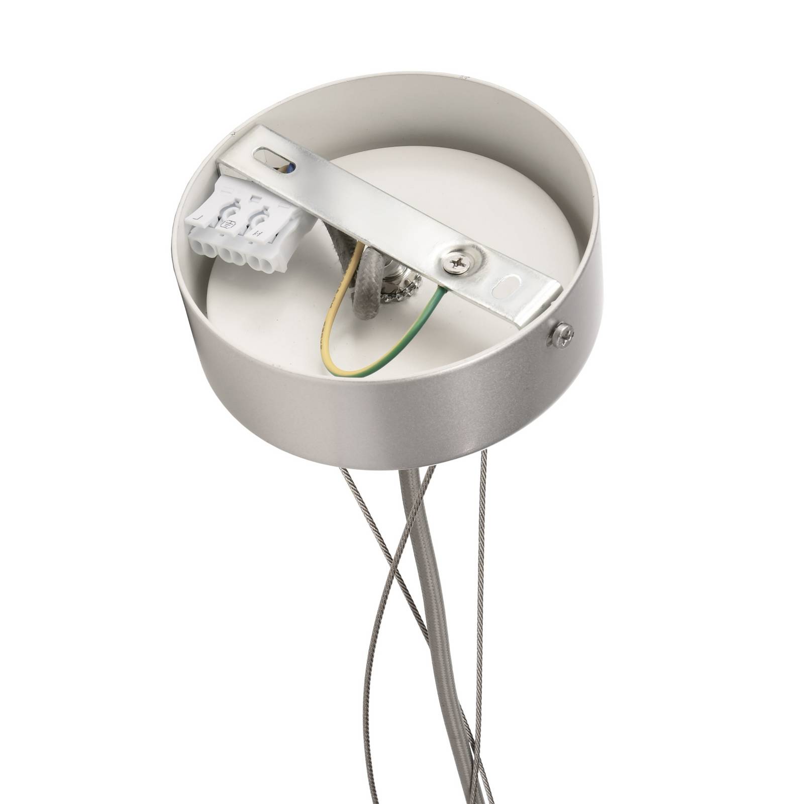 LED-Hängeleuchte Menkar, silberfarben, Ø 60 cm, CCT, up/down günstig online kaufen