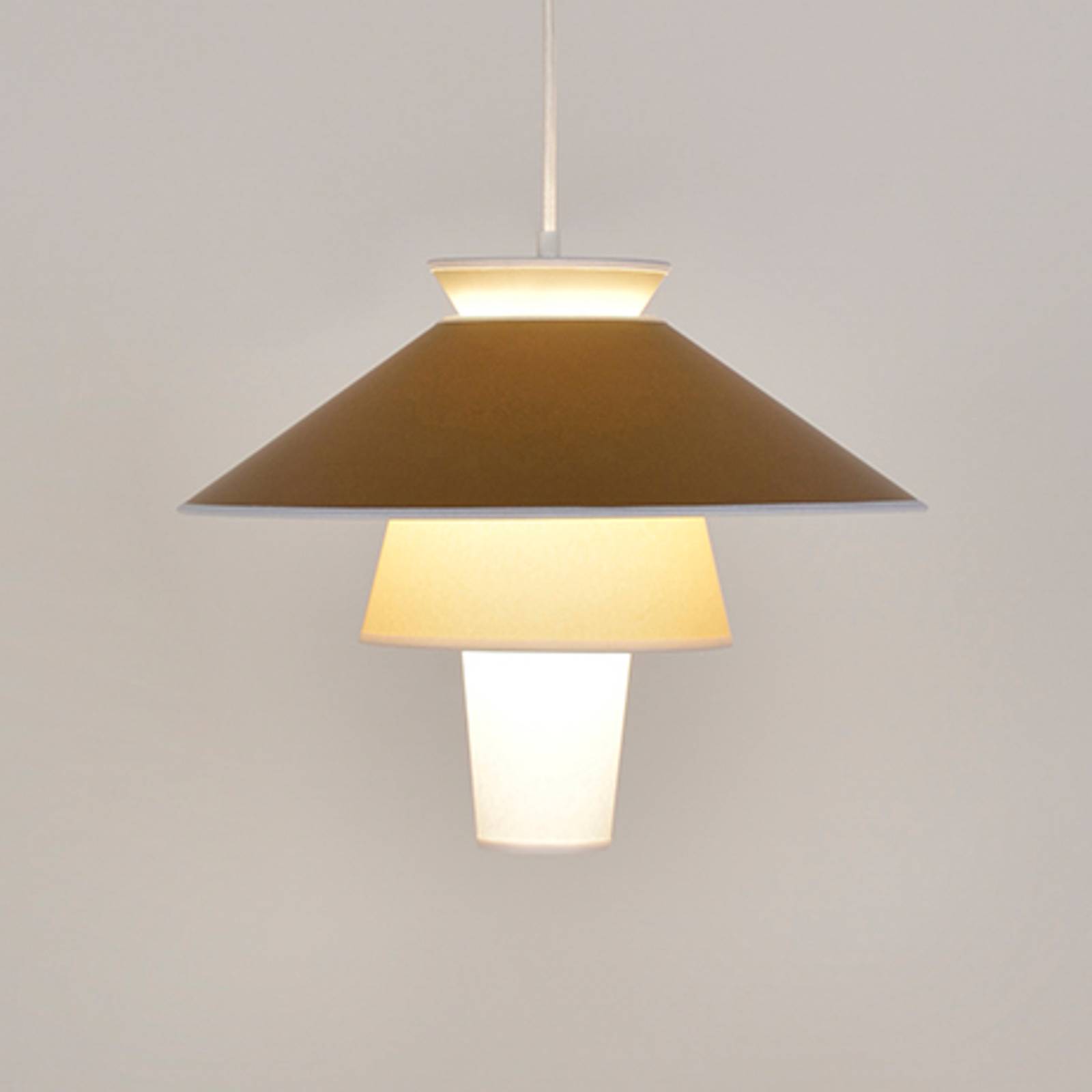 Lampa wisząca MARKET SET Ruche, Ø 40 cm, ochra