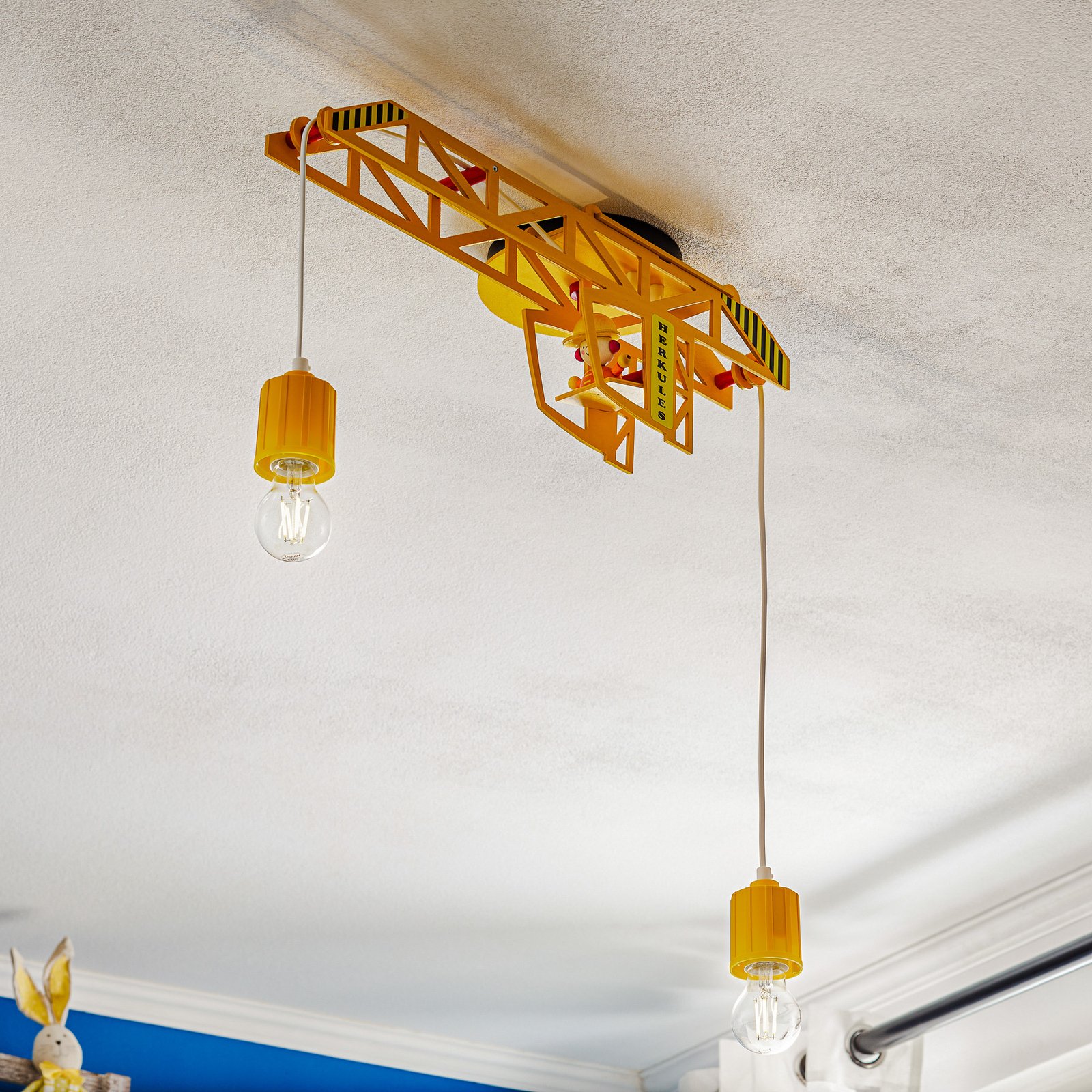 Bodo ceiling lamp in crane shape